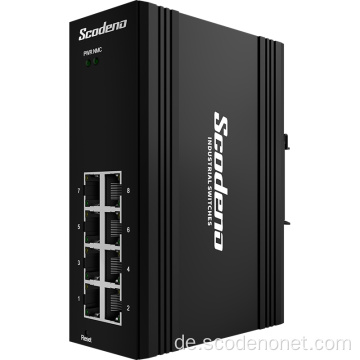 Industrial Managed Switch mit 8 100/1000Base-T Gigabit-Port